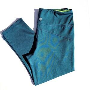 Marika Sport • Blue Green Mini Striped Crops Small